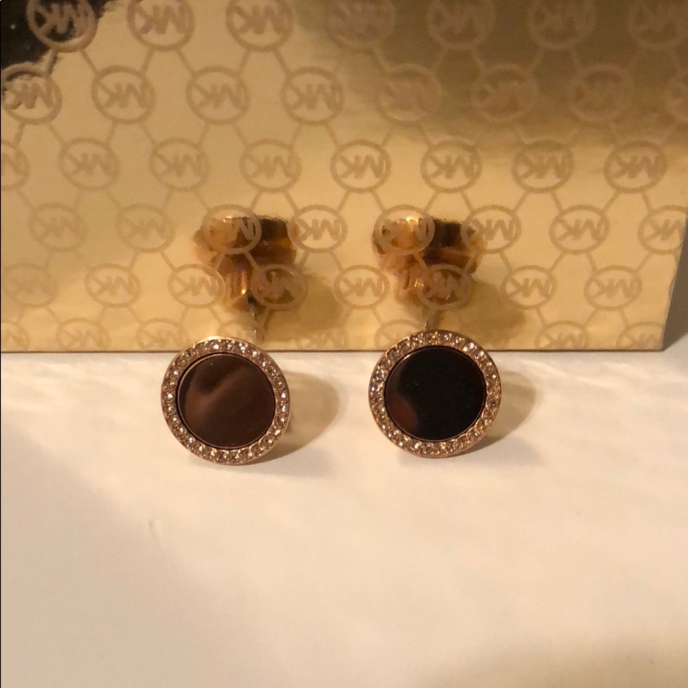 Rose Gold Michael Kors stud earrings